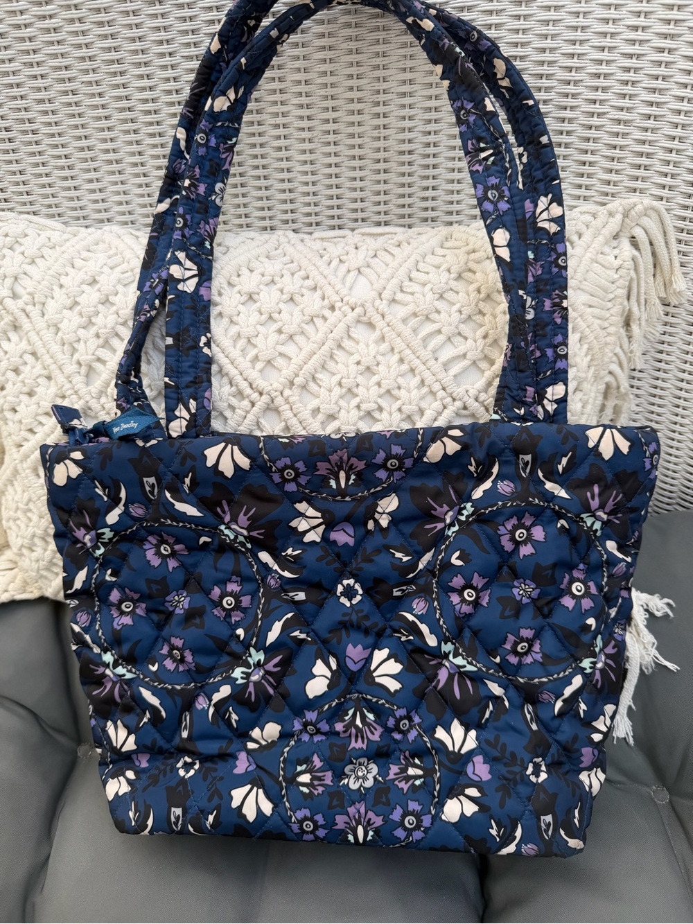 Vera Bradley Quilted Tote Set in Red, Blue, Purple & Black - Picture 5 of 5
